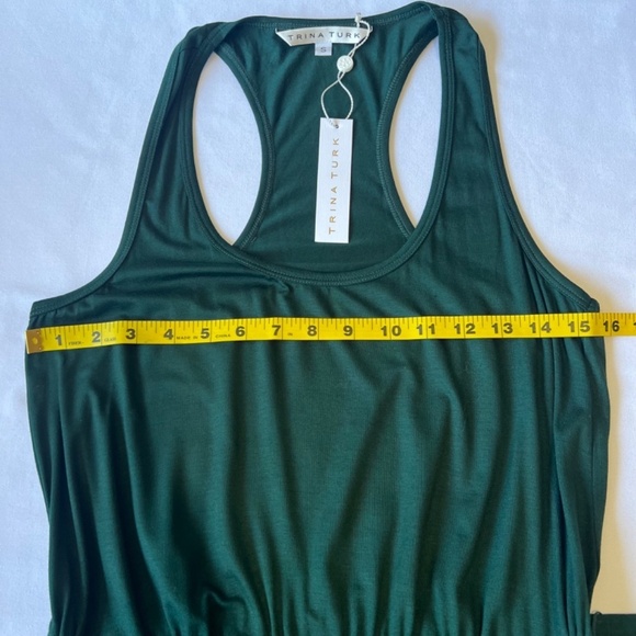 Trina Turk Jumpsuit Deep Ocean Teal - Picture 4 of 14